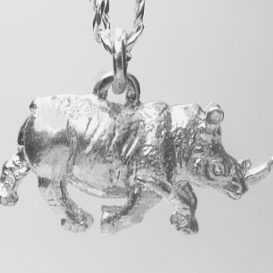 RHINO-STERLING SILVER PENDANT