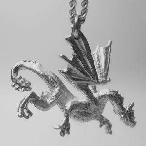 DRAGON STERLING SILVER PENDANT