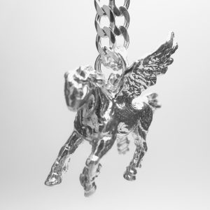 PEGASUS STERLING SILVER-PENDANT