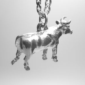 STEER PENDANT-STERLING SILVER