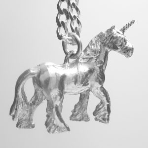 UNICORN STERLING SILVER-PENDANT