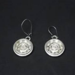 MAG WHEEL STERLING SILVER-EAR RINGS W/WIRES (92.5)