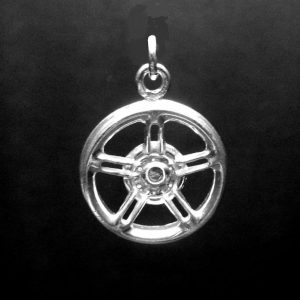 MAG WHEEL STERLING SILVER-CHARM (92.5)