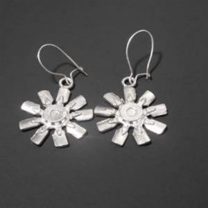 ENGINE FANS -STERLING SILVER (92.5)EAR RINGS