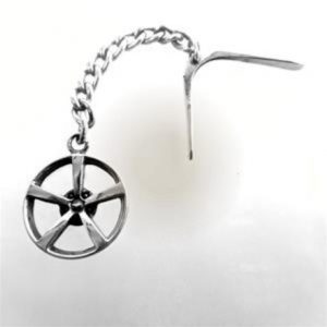 MAG WHEEL STERLING SILVER (92.5)-KEY CHAIN