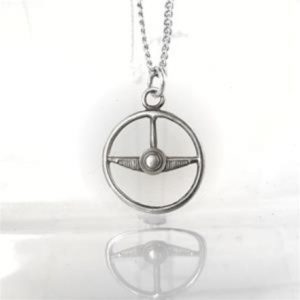 STEERING WHEEL STERLING SILVER-PENDANT