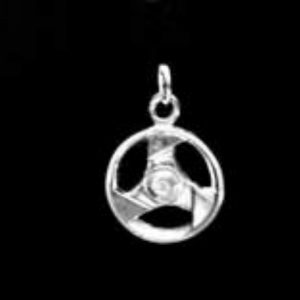 VIPER 3 SPOKE STERLING SILVER (92.5) CHARM