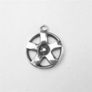 MAG WHEEL STERLING SILVER-CHARM (92.5)