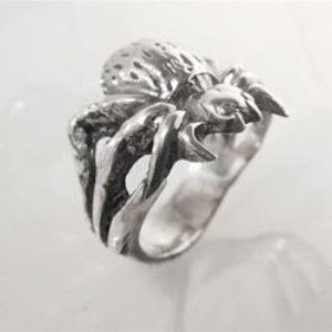 SPIDER-RING STERLING SILVER  