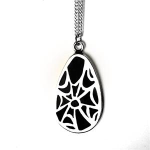 SPIDER WEB PENDANT-STERLING SILVER