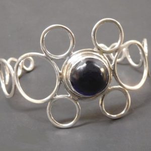 RING CUFF STERLING SILVER BRACELET