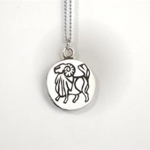 ARIES ZODIAC PENDANT-STERLING SILVER
