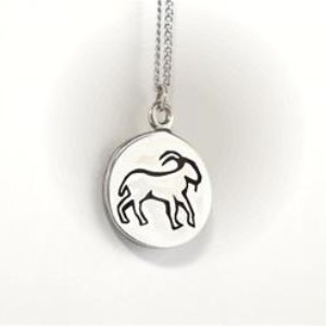 CAPRICORN PENDANT-STERLING SILVER-