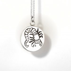 SCORPIO PENDANT-STERLING SILVER-