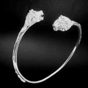 LION HEAD OPEN ROUND BANGLE BRACELET