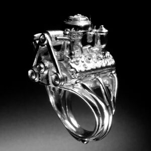FORD FLAT HEAD - STERLING SILVER - ENGINE RING