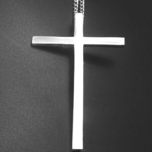 LARGE CROSS-HIGHLY POLISHED CROSS SIZE: 3" X 2 1/2"