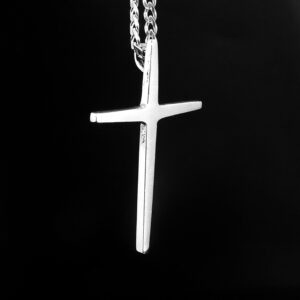 CROSS-SMALL TAPERED STERLING SILVER 1 3/4" X 1 1/8"