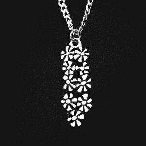 FLOWERS IN A PENDANT - STERLING SILVER