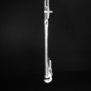 MINI-PLUMBERS PIPE WRENCH PENDANT- STERLING SILVER