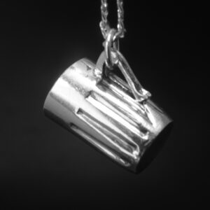 MINI-BEER MUG PENDANT - STERLING SILVER