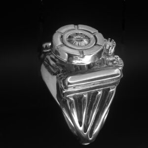 FORD 289 W/ AIR CLEANER STERLING SILVER ENGINE RING