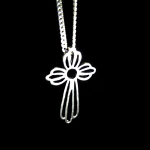 ANGEL CROSS STERLING SILVER (92.5) 18 INCH STERLING SILVER CHAIN